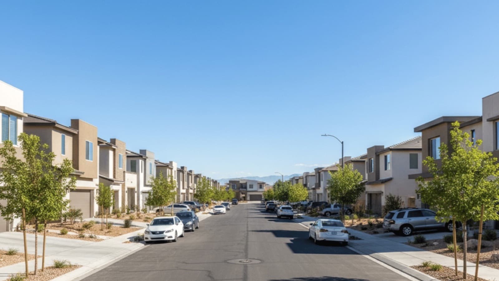 Las Vegas valley aerial view with North Las Vegas suburbs in the foreground — Las Vegas vs North Las Vegas 2026 buyer guide