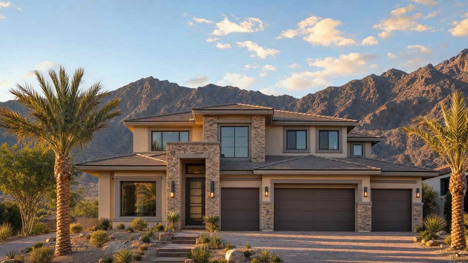 New construction homes in Centennial Hills, northwest Las Vegas, with mountain views and master-planned neighborhoods