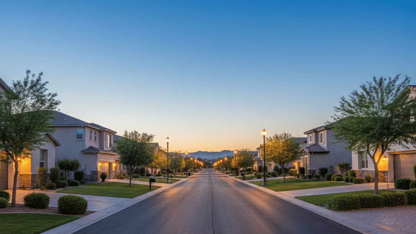 Summerlin Las Vegas aerial showing master-planned community layout with park corridors and trail network